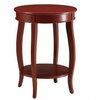 Homeroots 24 x 18 x 18 in. Aberta Side Table Red 286289